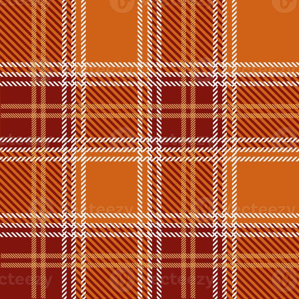 Tartan seamless pattern, red and orange, can be used in decorative designs. fashion clothes Bedding, curtains, tablecloths photo