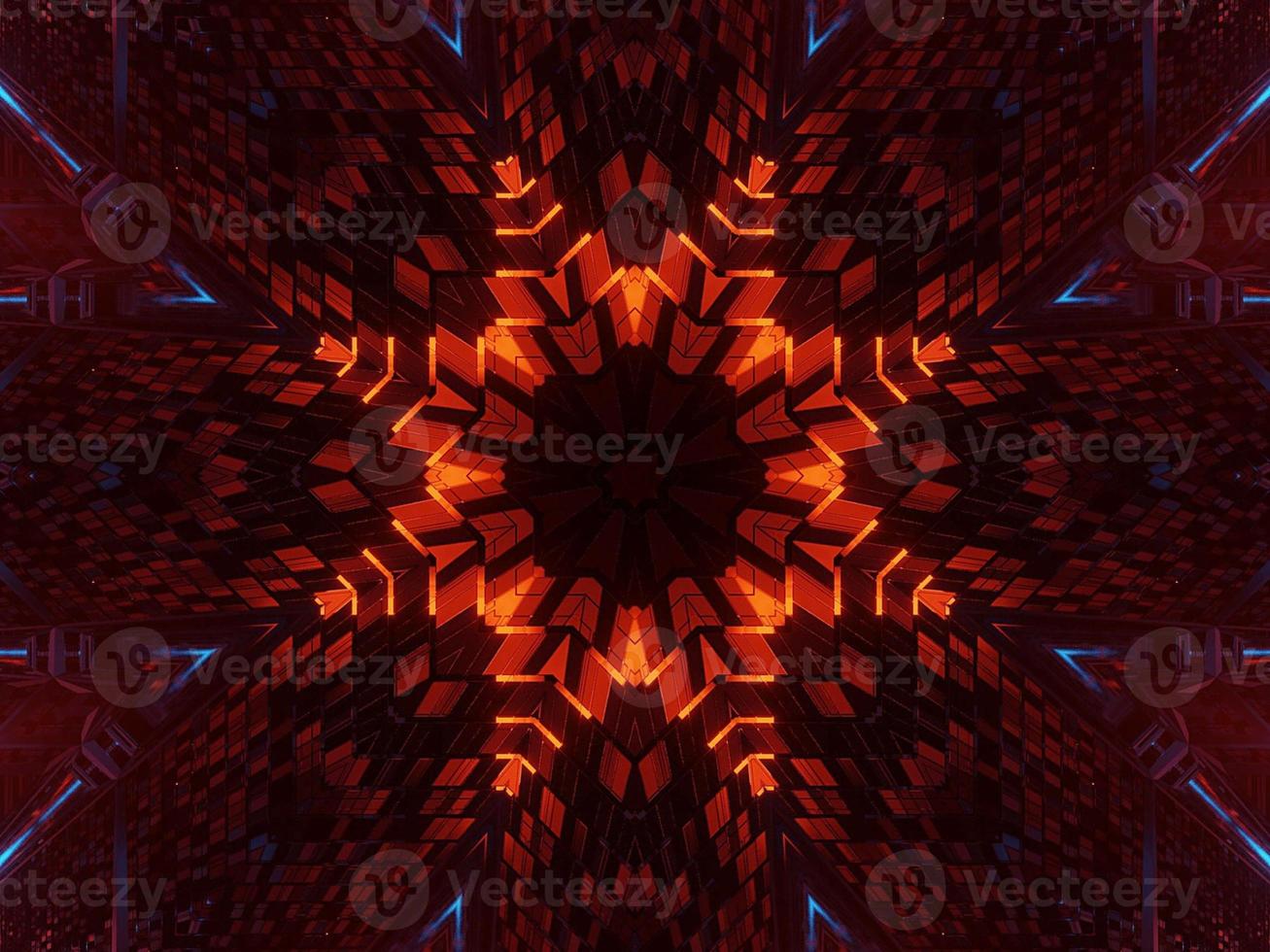 decorating geometric flower shapes and pattern background photo