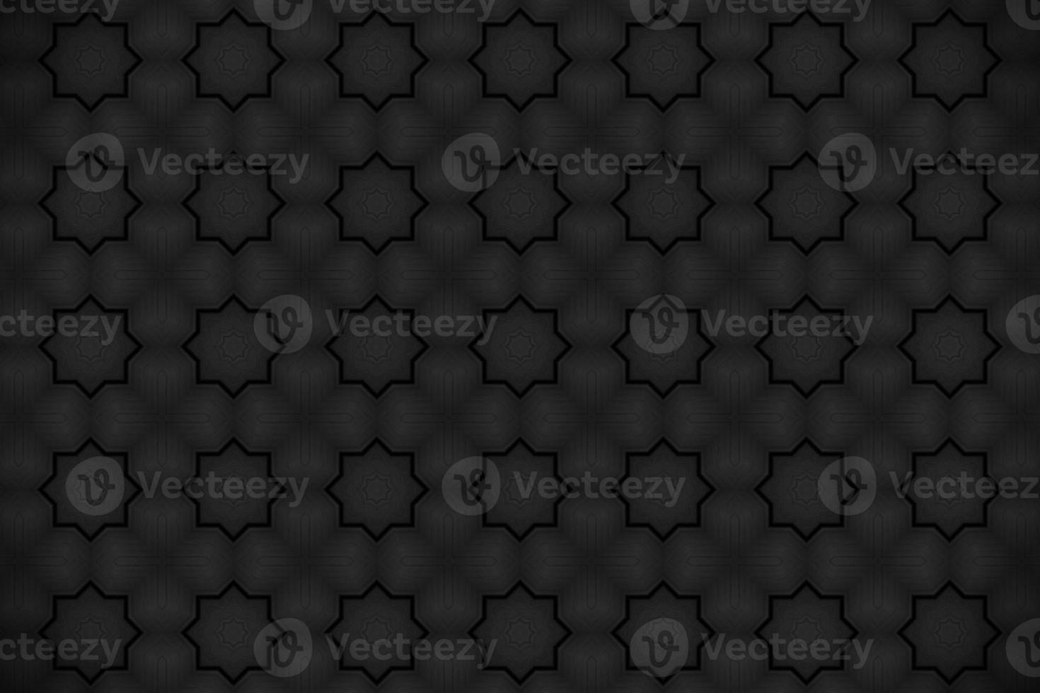 decorating geometric flower shapes and pattern background photo