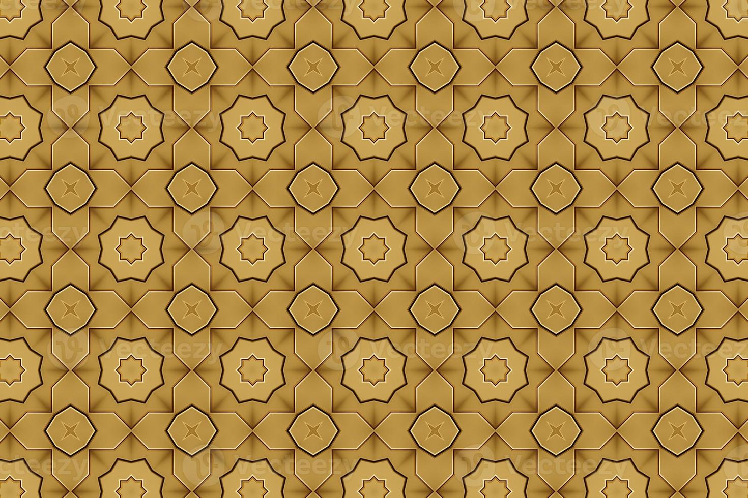 decorating geometric flower shapes and pattern background photo