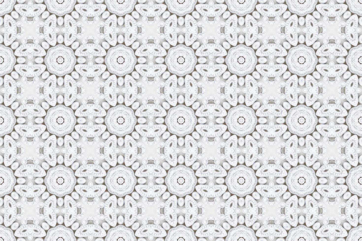 decorating geometric flower shapes and pattern background photo