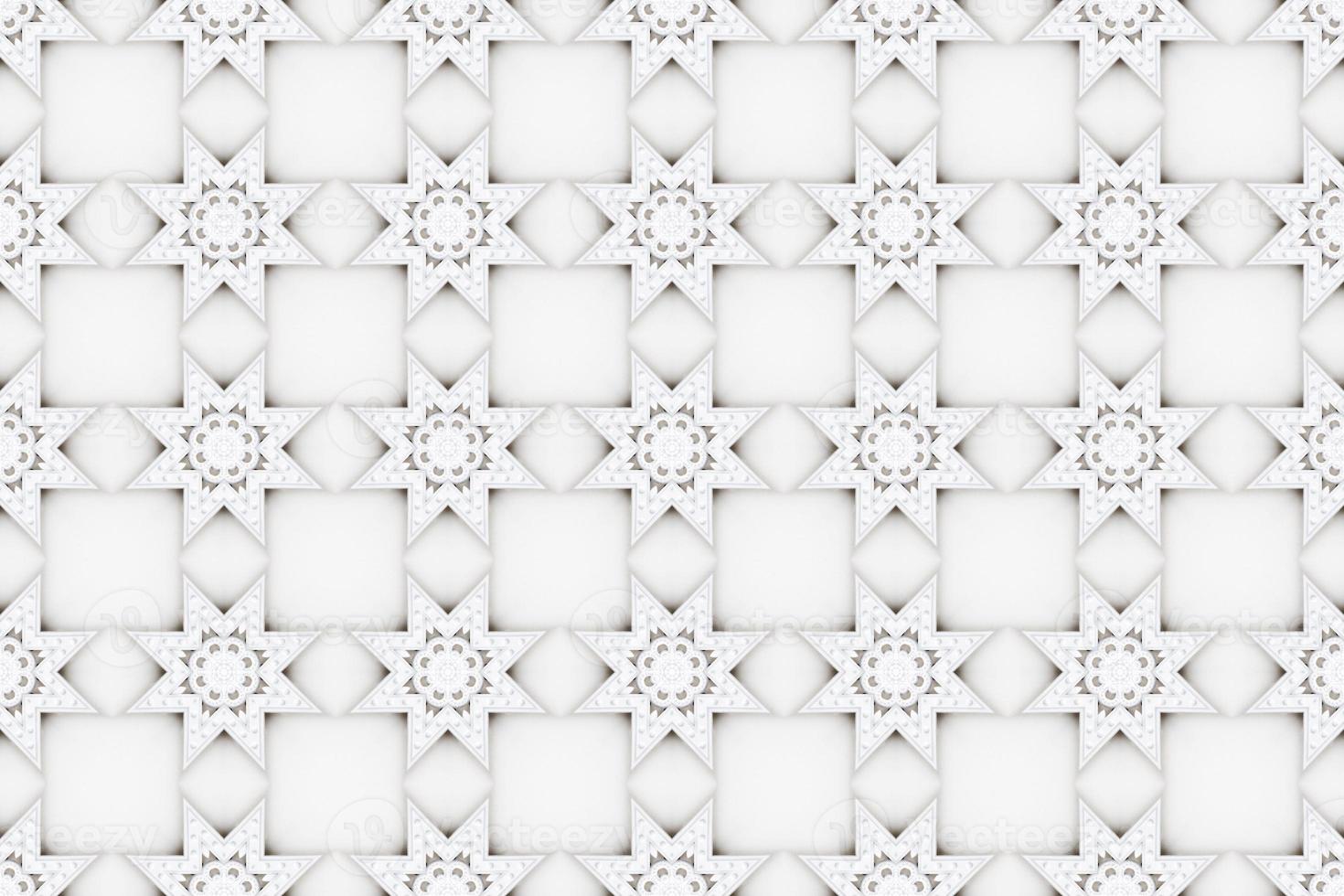 decorating geometric flower shapes and pattern background photo