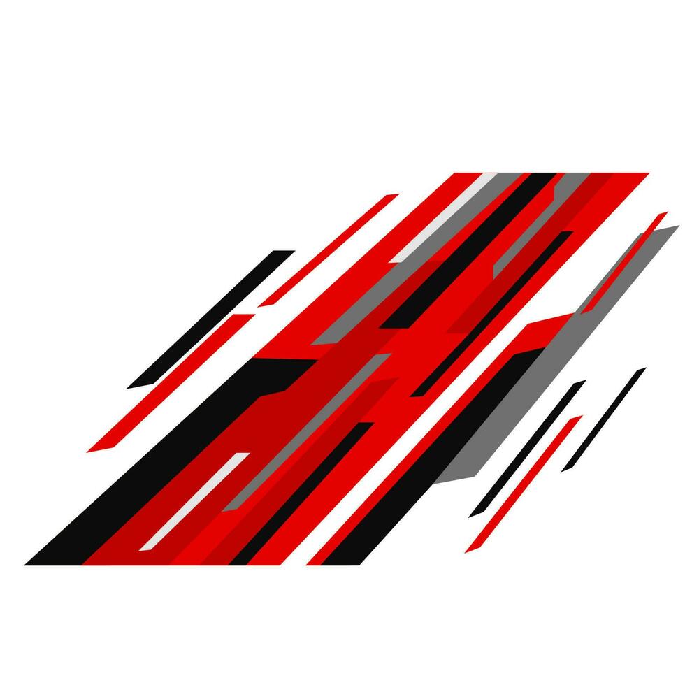 Rally Car Wrap design. Graphic abstract stripe racing vector