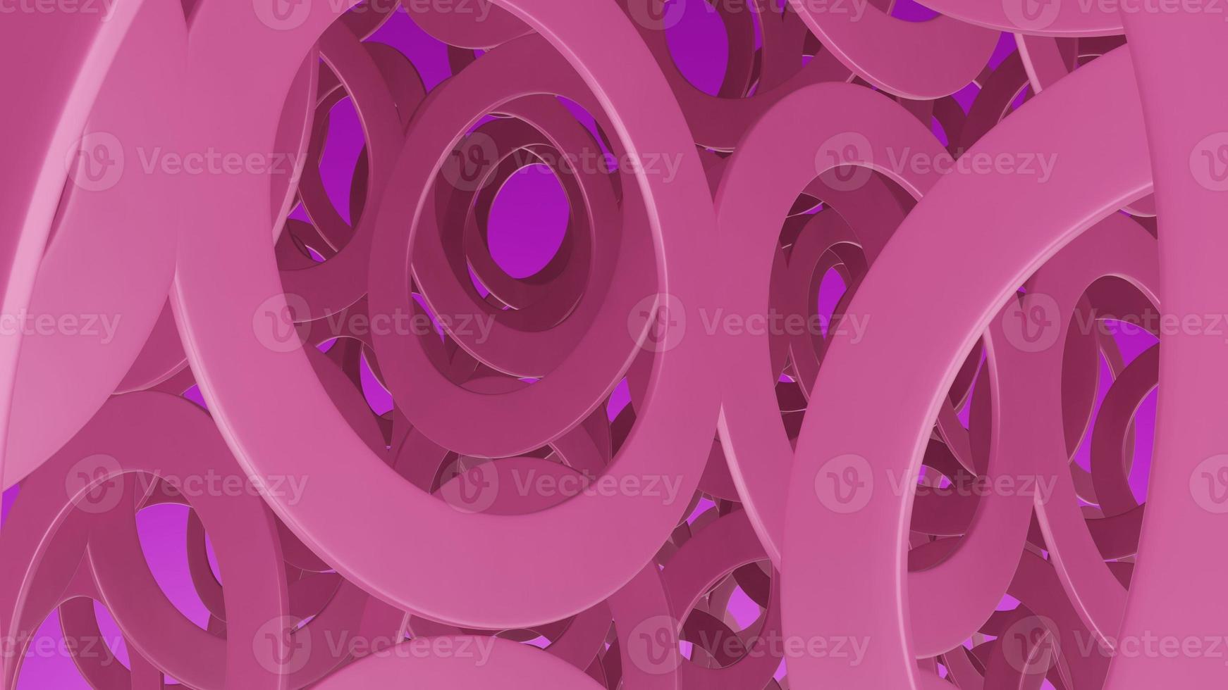 3D Rendering Abstract Pink Circle Background photo