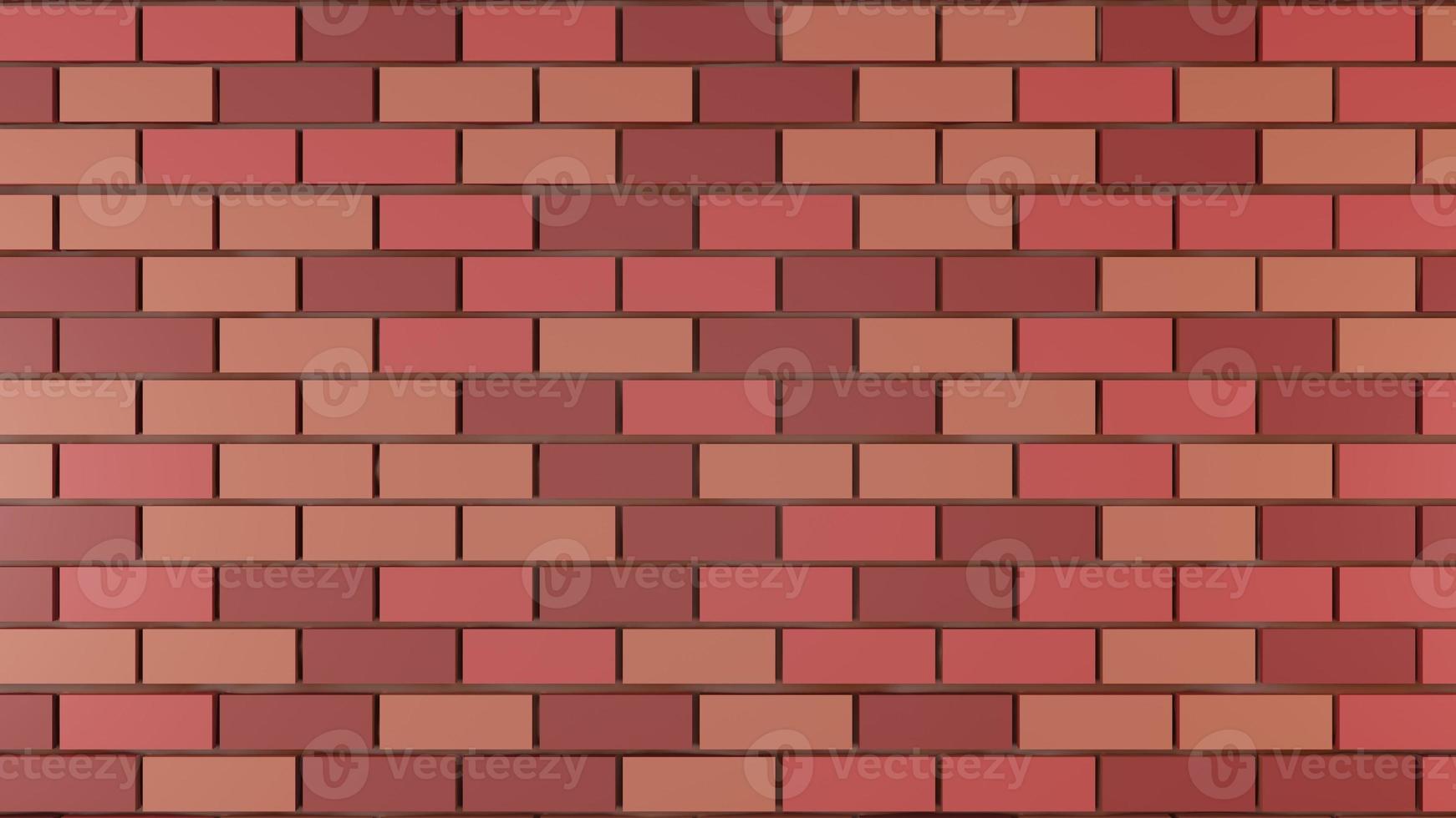 3D Rendering Brick Pattern Background photo