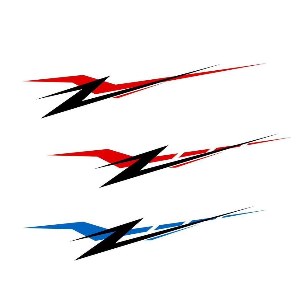 car body wrapping template sticker design vector