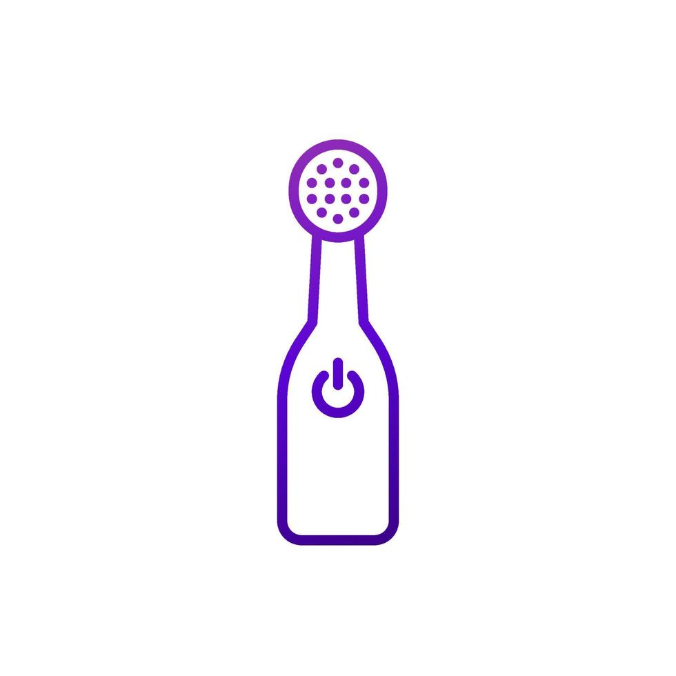 electric toothbrush line icon, vector