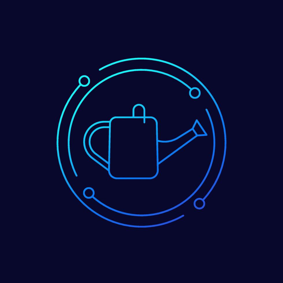 watering can line vector icon