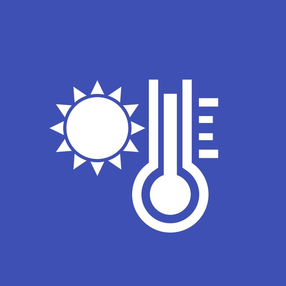 meteorología y temperatura vector icono para web