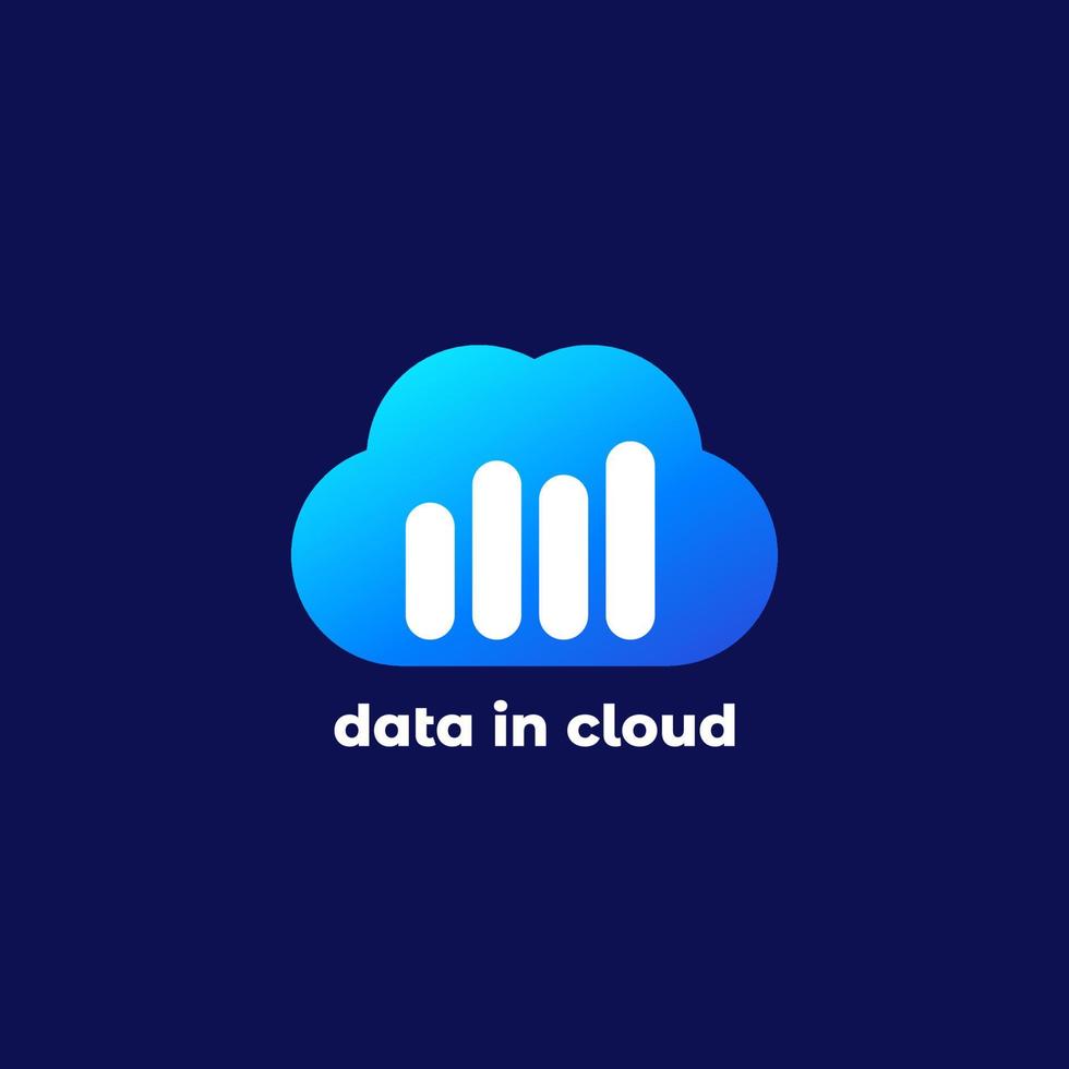 cloud analytics vector icon for web and apps