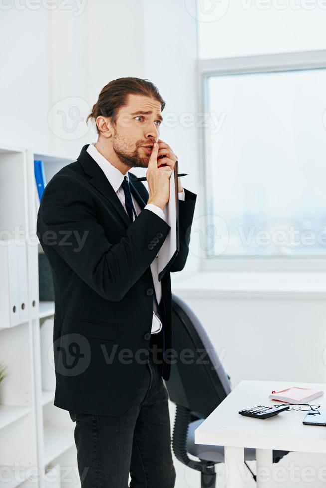 manager official documents work office technologies photo