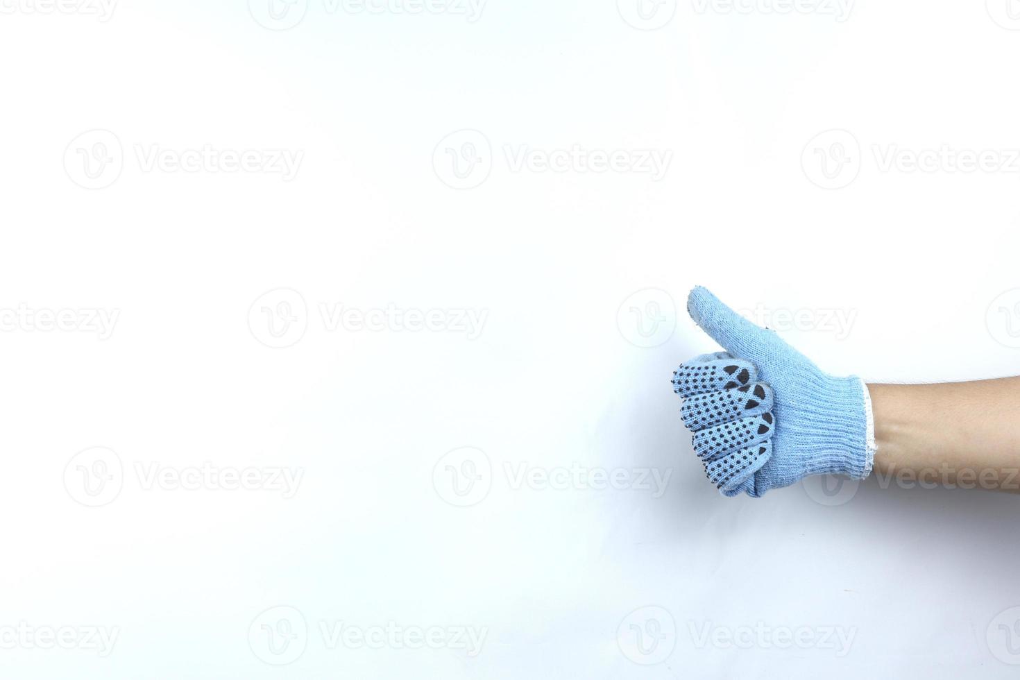 hand sign good on isolated white background photo