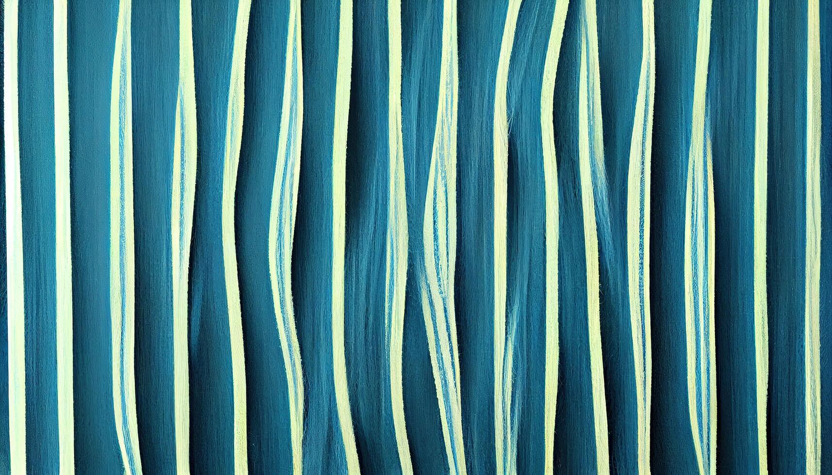 Wavy blue retro geometric stripes. photo