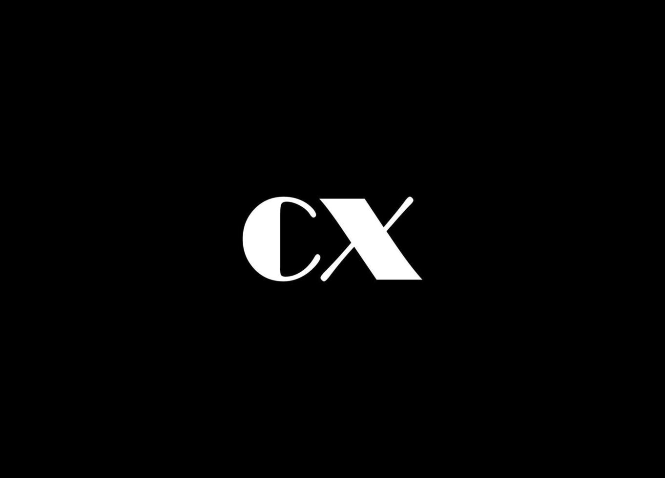 cx logo diseño y empresa logo vector