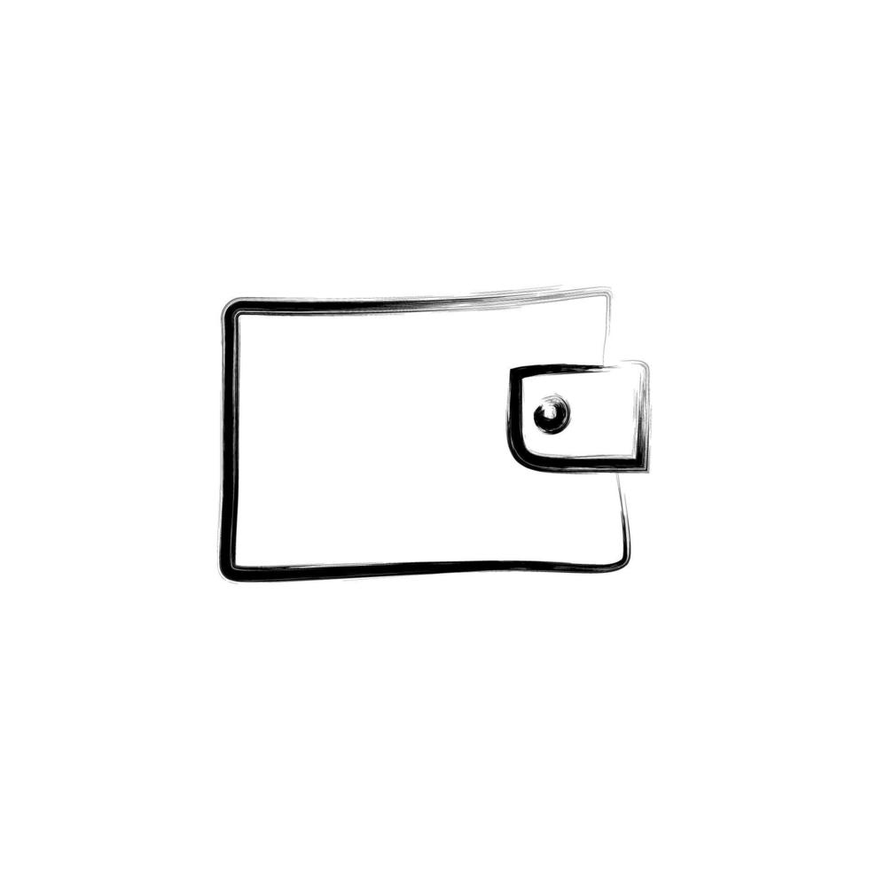 purse sketch style vector icon