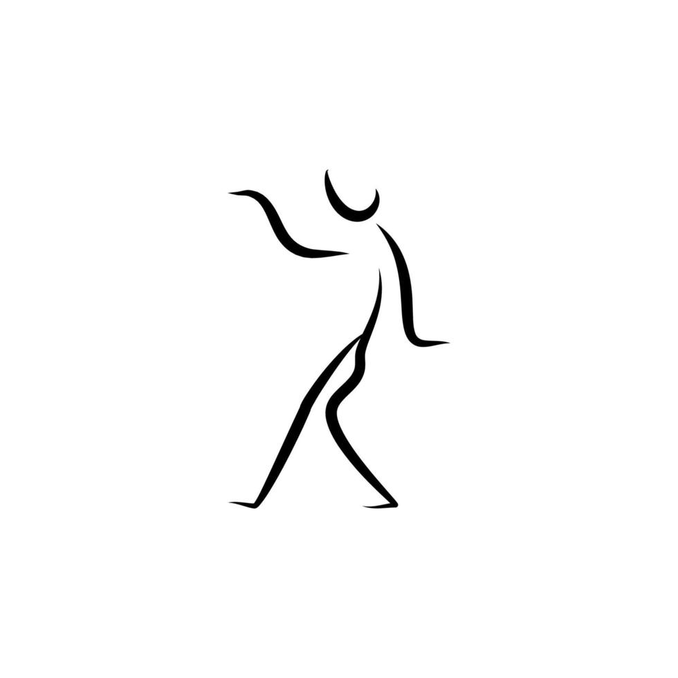 bailarín vector icono