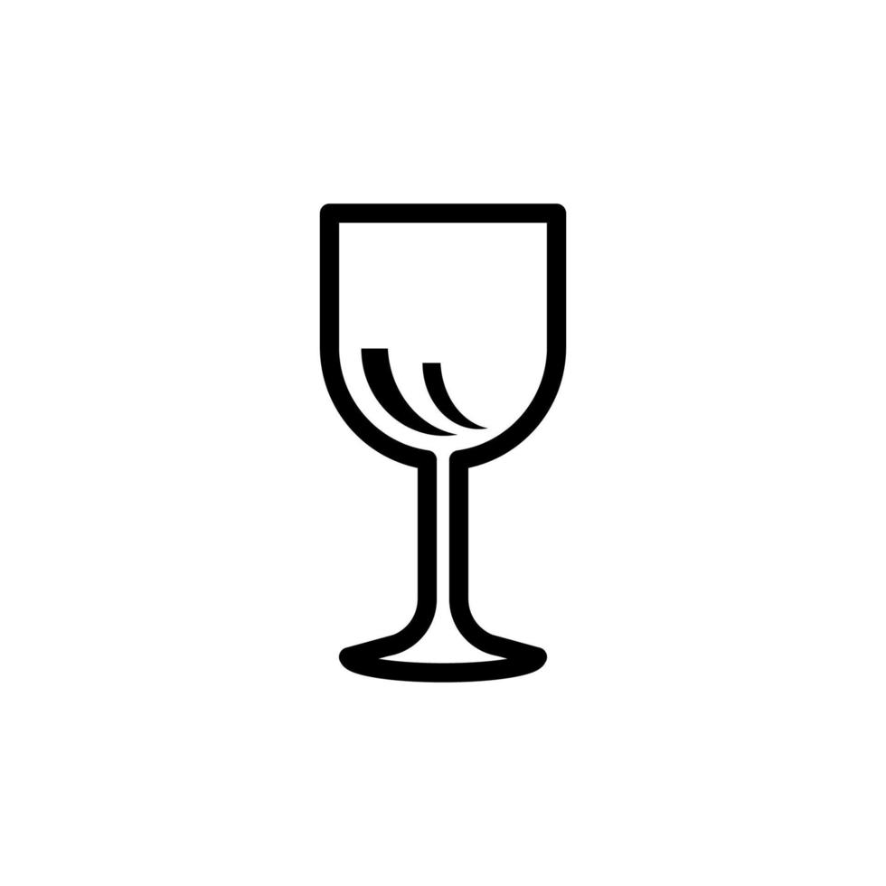 wine glass A1 vector