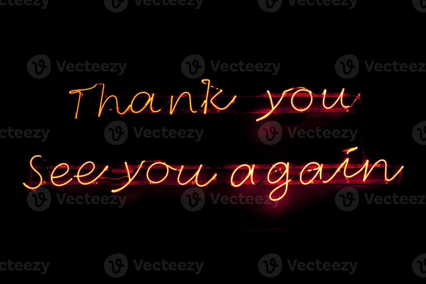 Thank you See you again - Neon light photo