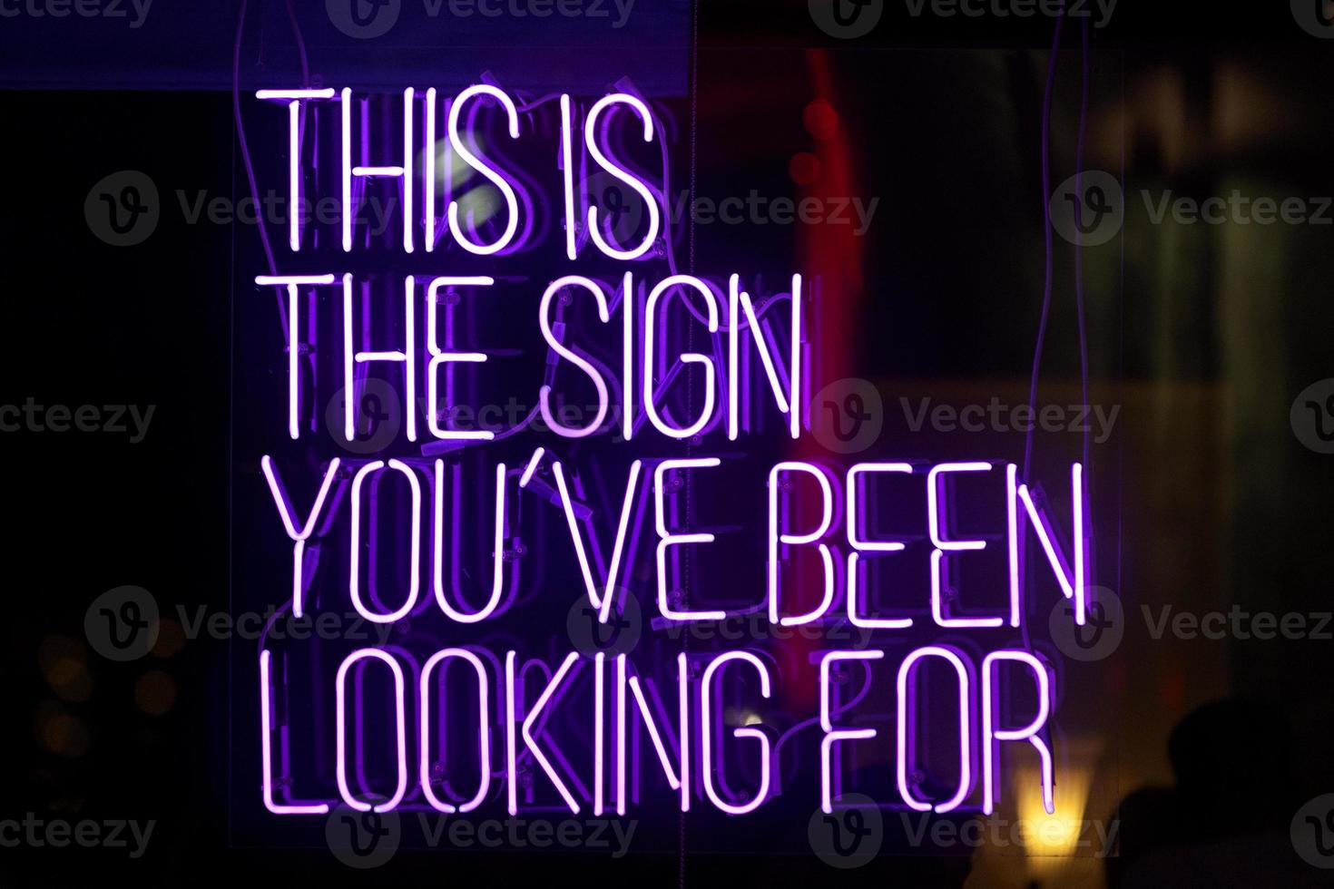 This is the sign you've been looking for - Neon light photo
