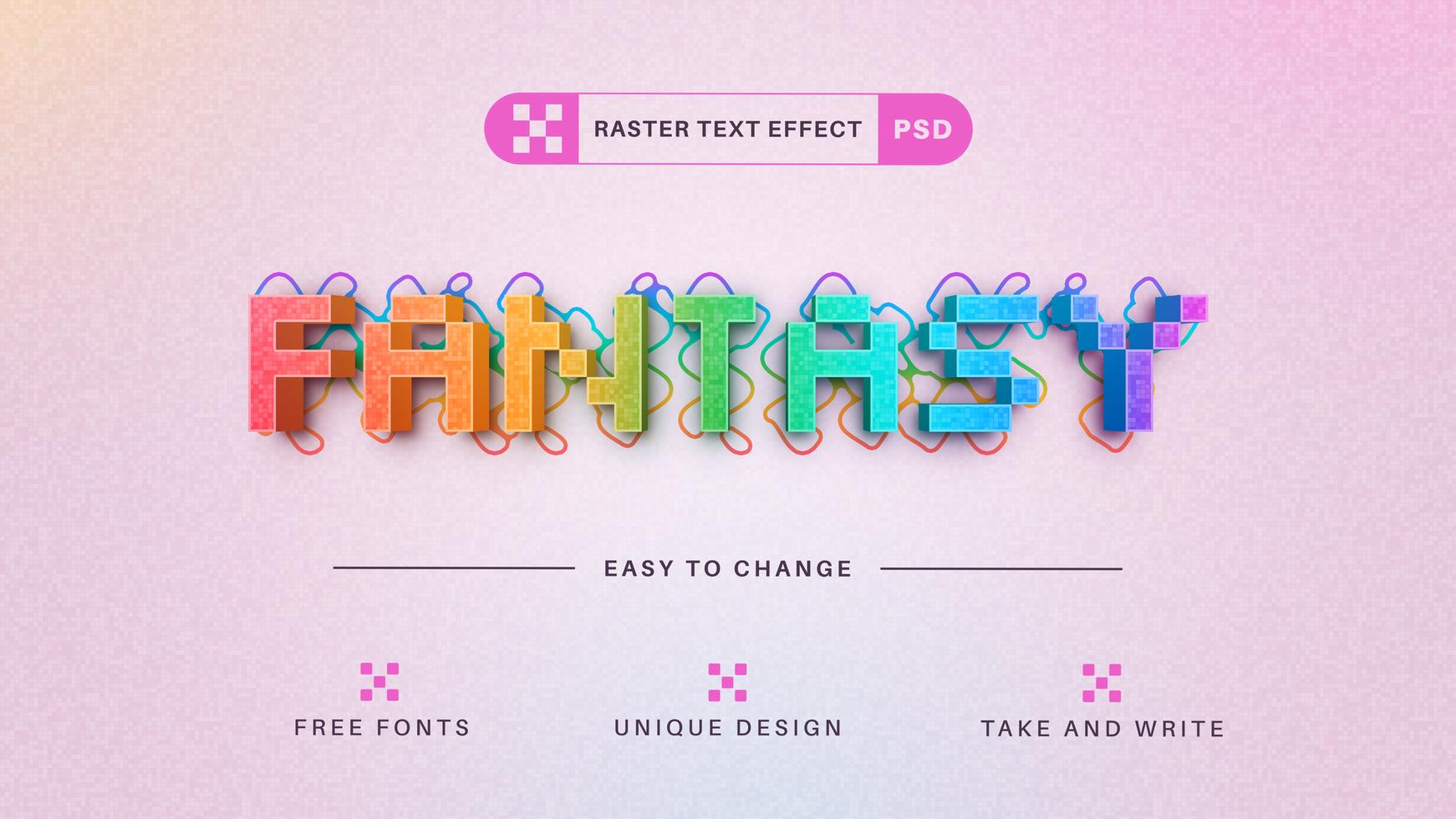 PSD Fantasy - Editable Text Effect,  Font Style