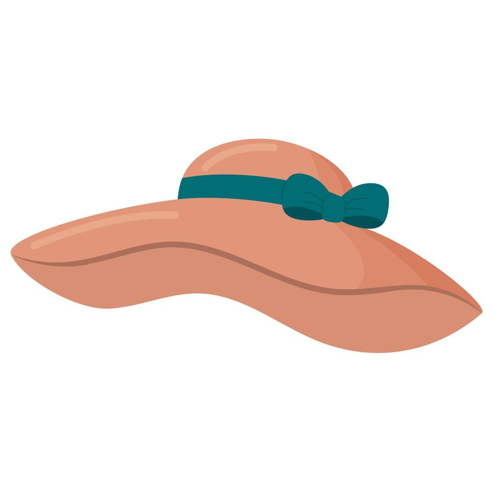 Women's summer hat vector