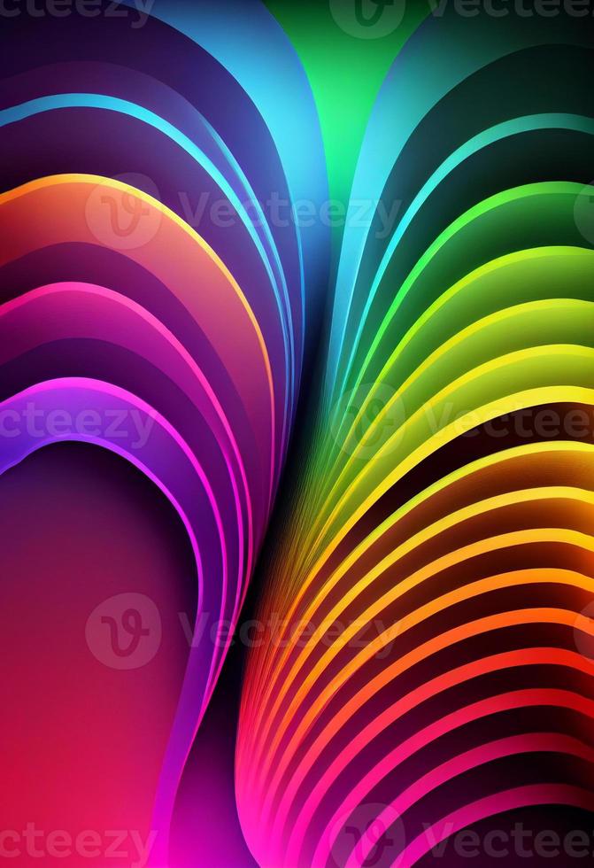 abstract colorful stripes background, ai generation photo