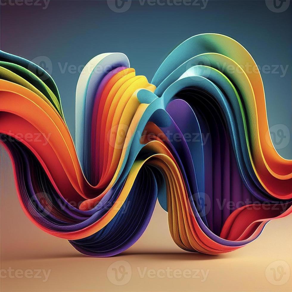 abstract colorful stripes background 1, ai generation photo