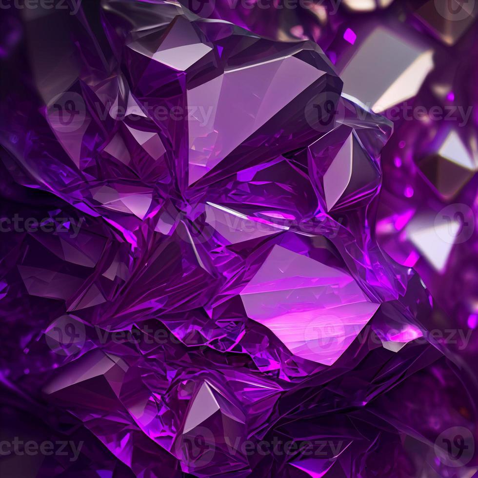 Stone amethyst background texture, ai generation photo