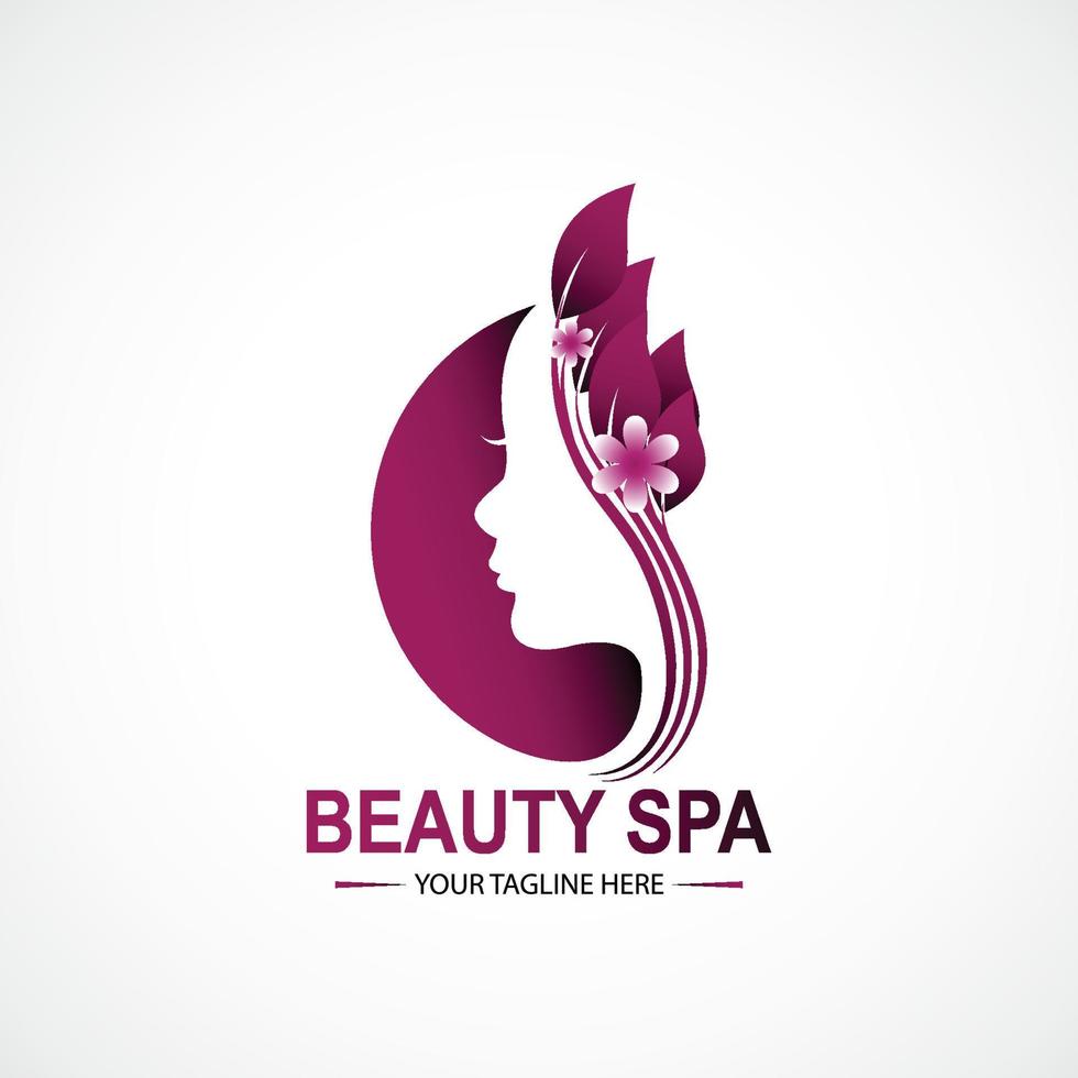 Beauty spa logo template design vector
