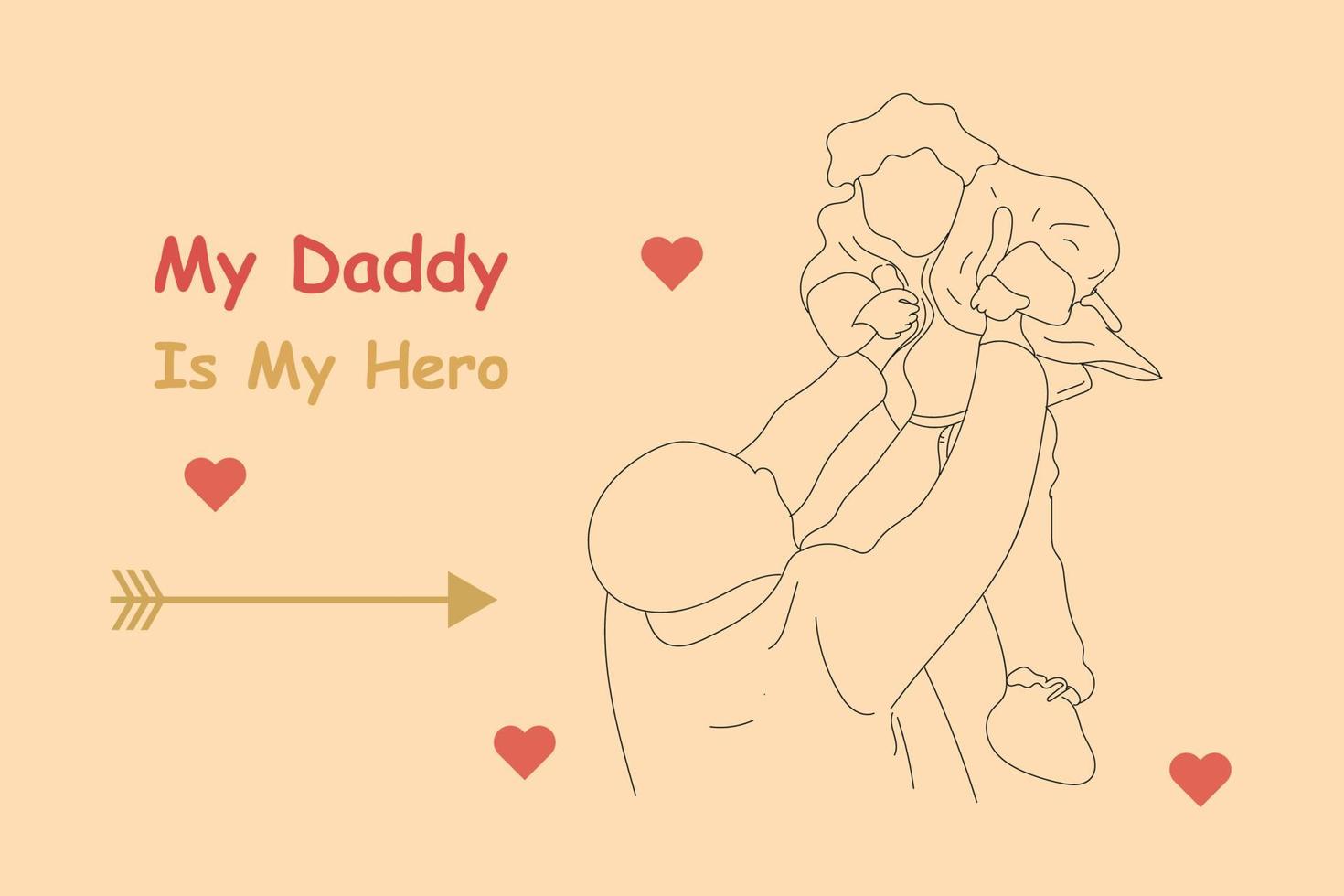 feliz dia del padre vector