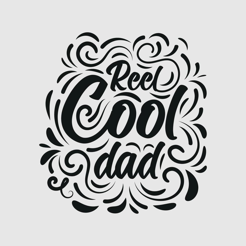 Happy Father's day greeting card with typography letter and t-shirt vector