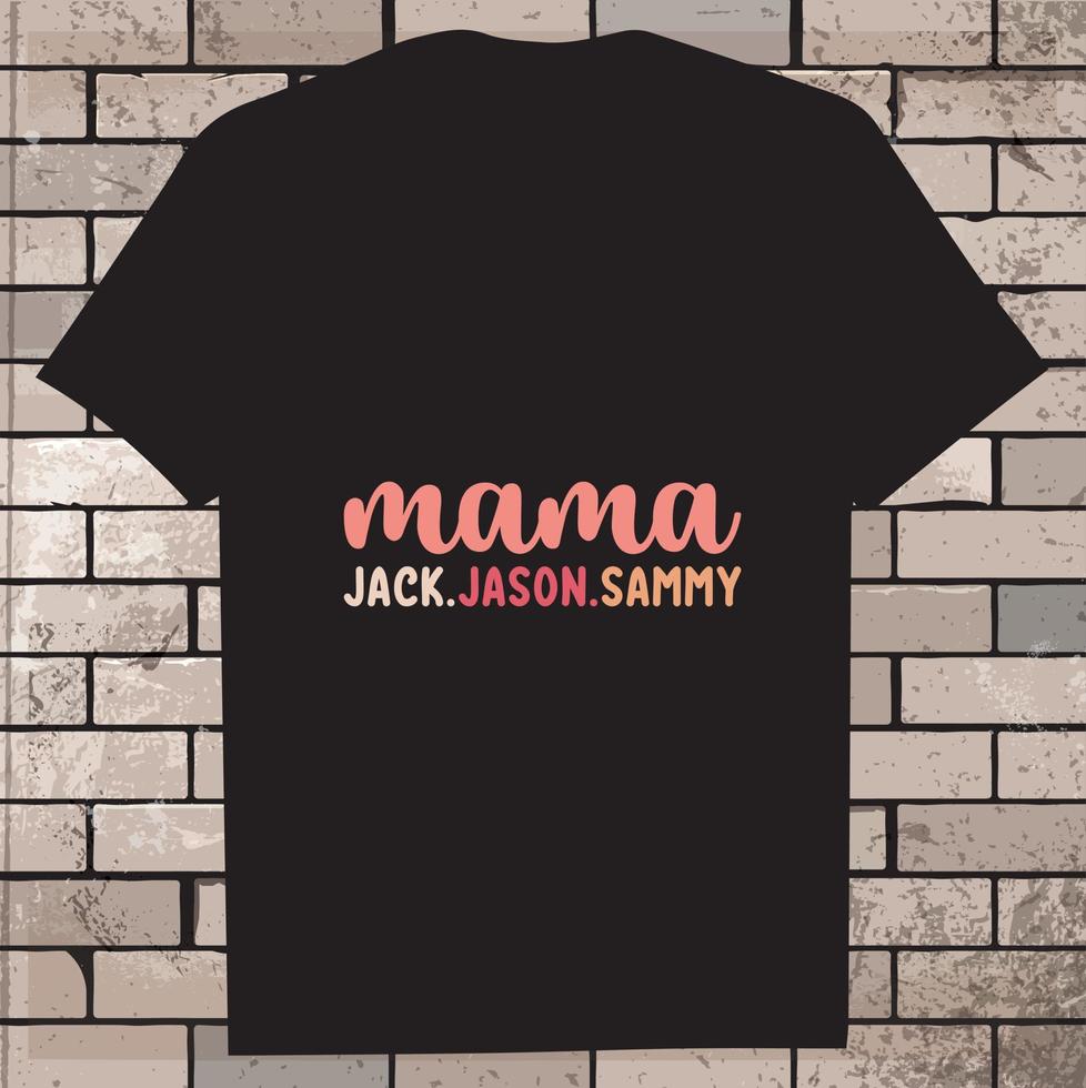 Mother's day Shirt, black vector