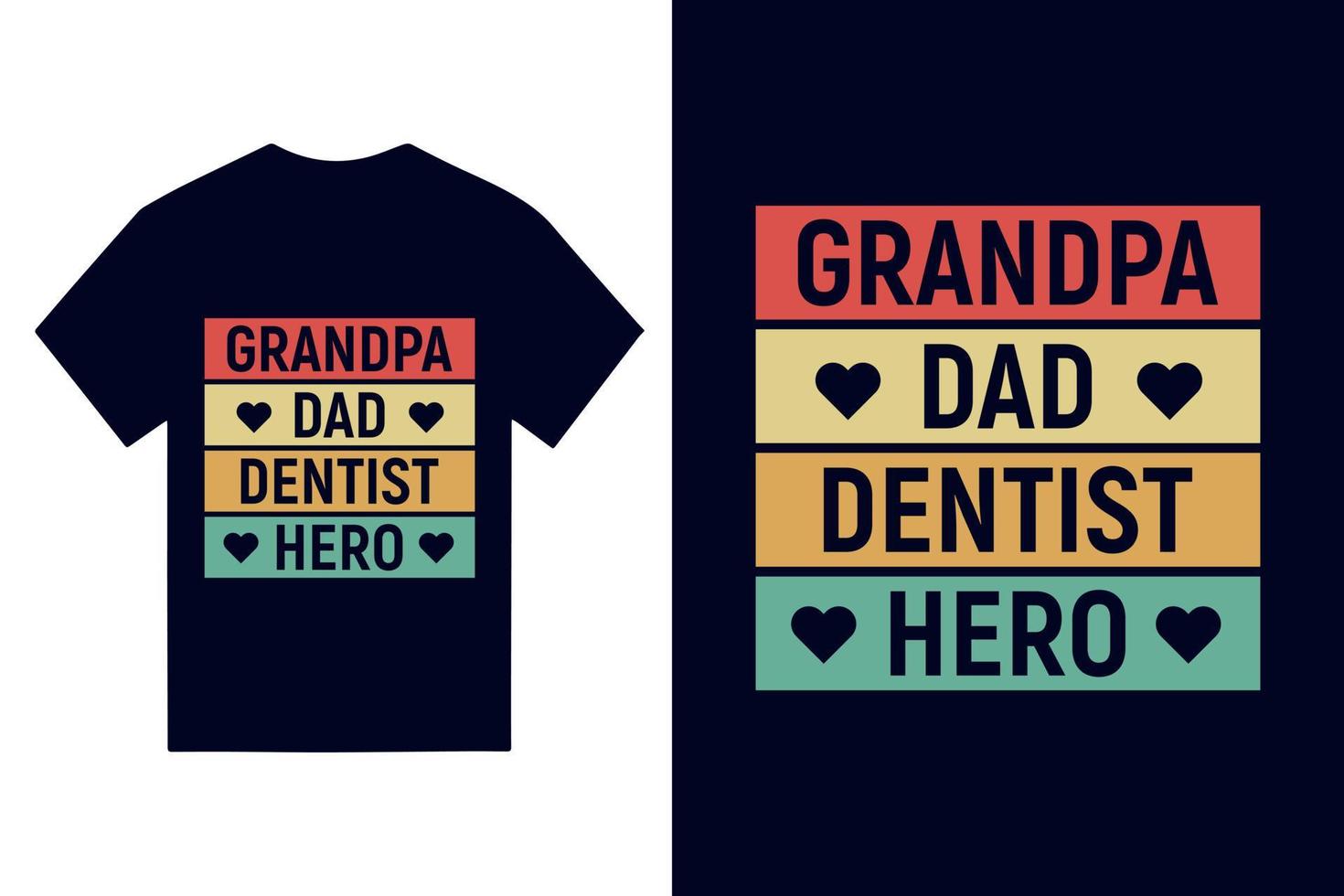 Happy Father's day greeting card with typography letter and t-shirt vector