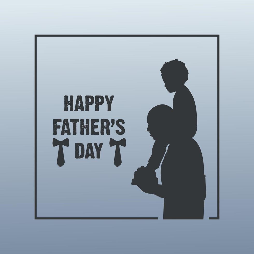 Happy father's day greeting card vector