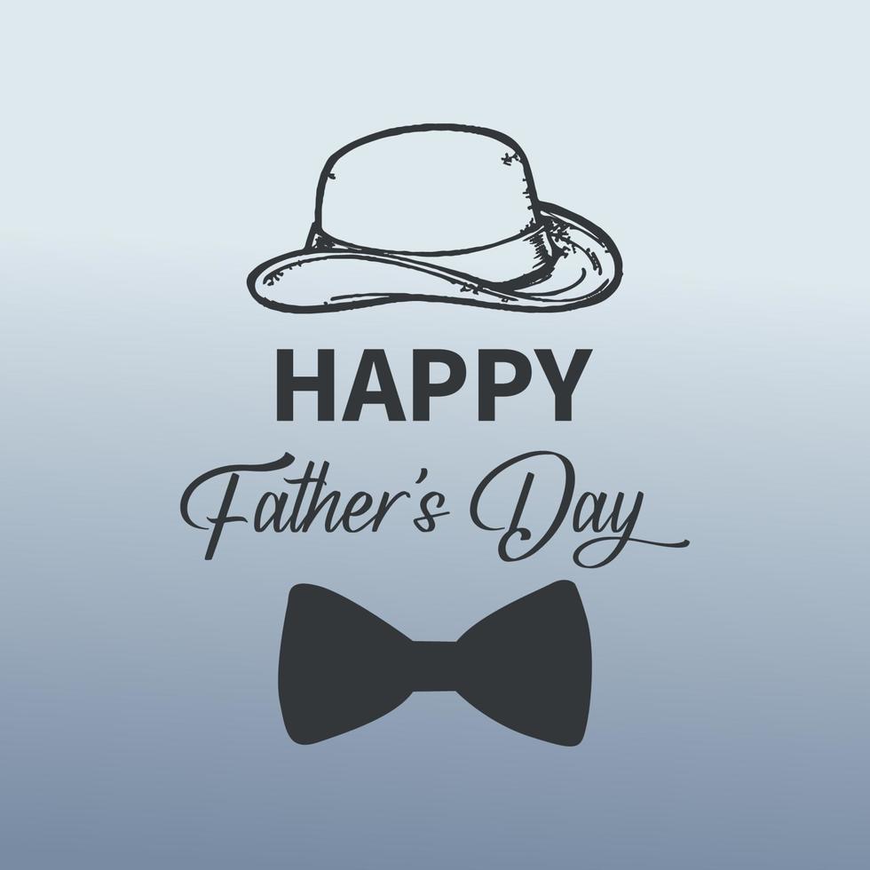 Happy father's day greeting card vector