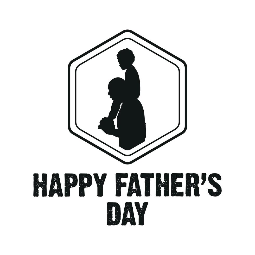 Happy father's day greeting card vector