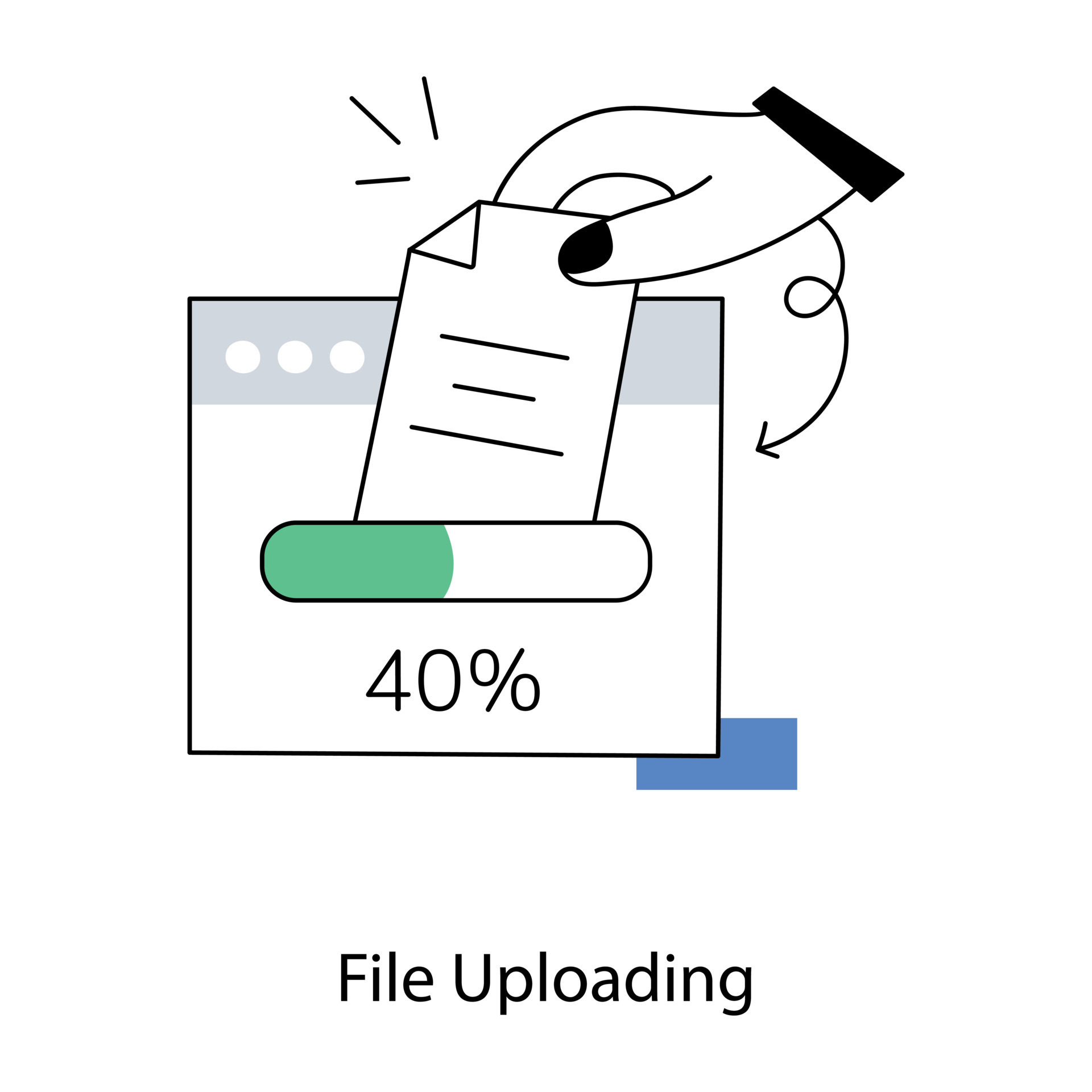 Trendy file uploading 22461670 vector art at vecteezy