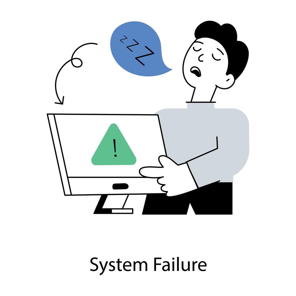 Trendy System Failure vector