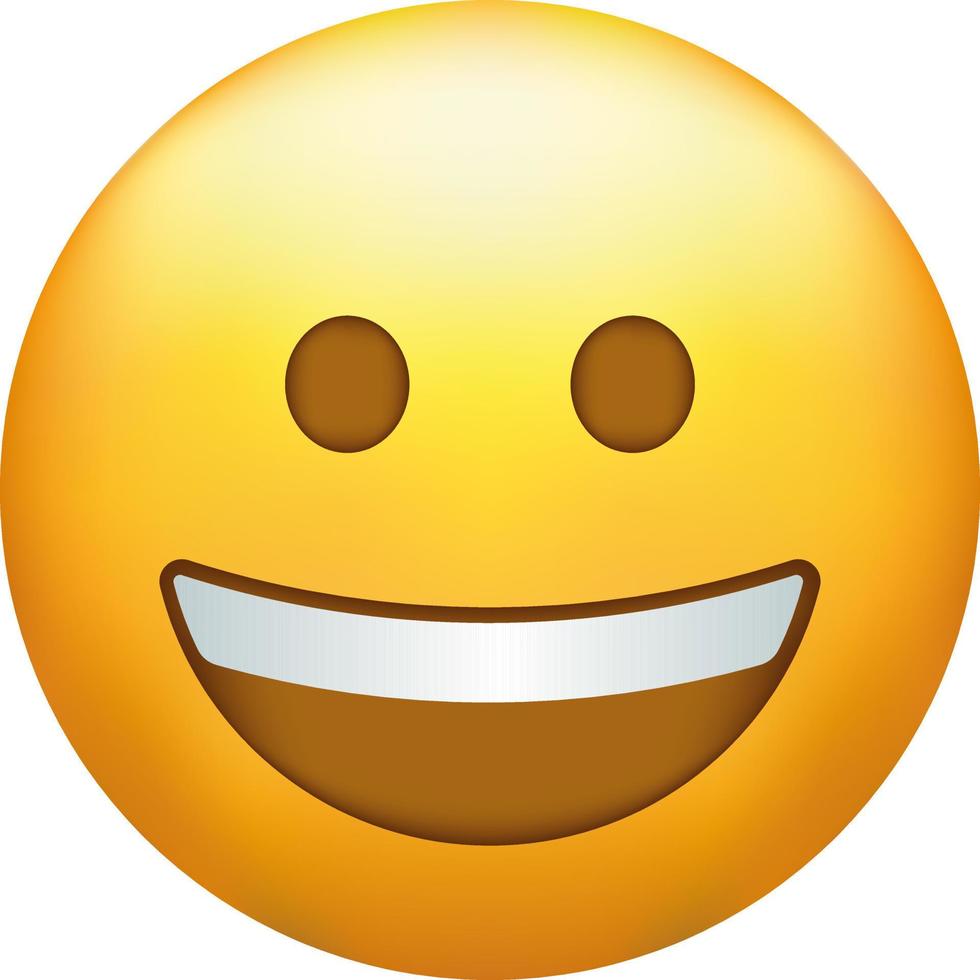 Single emoji icon. Fun icon. Emoticon. vector