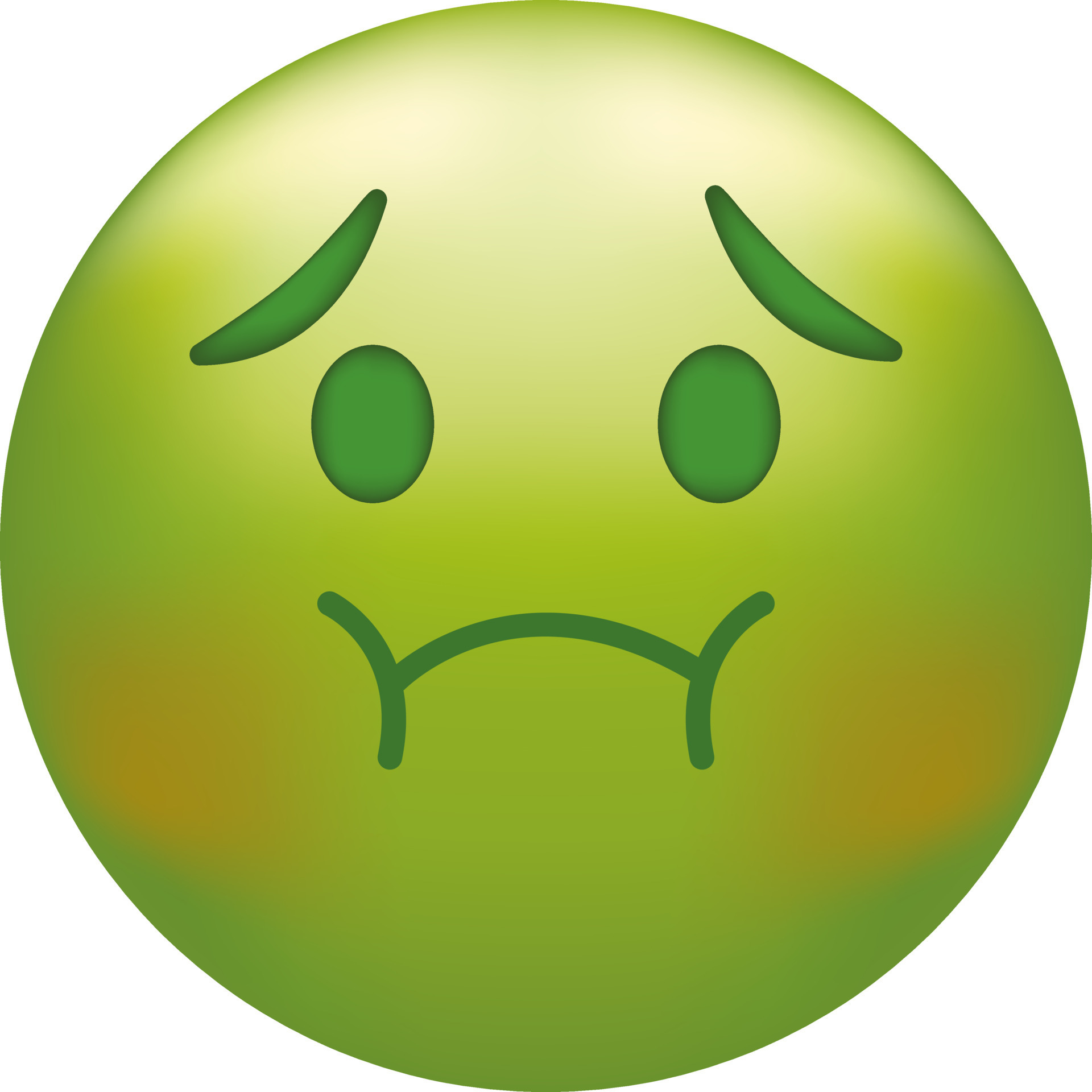 Holding Back Vomit Emoji Green Emoticon Face Disgust 22461931 Vector