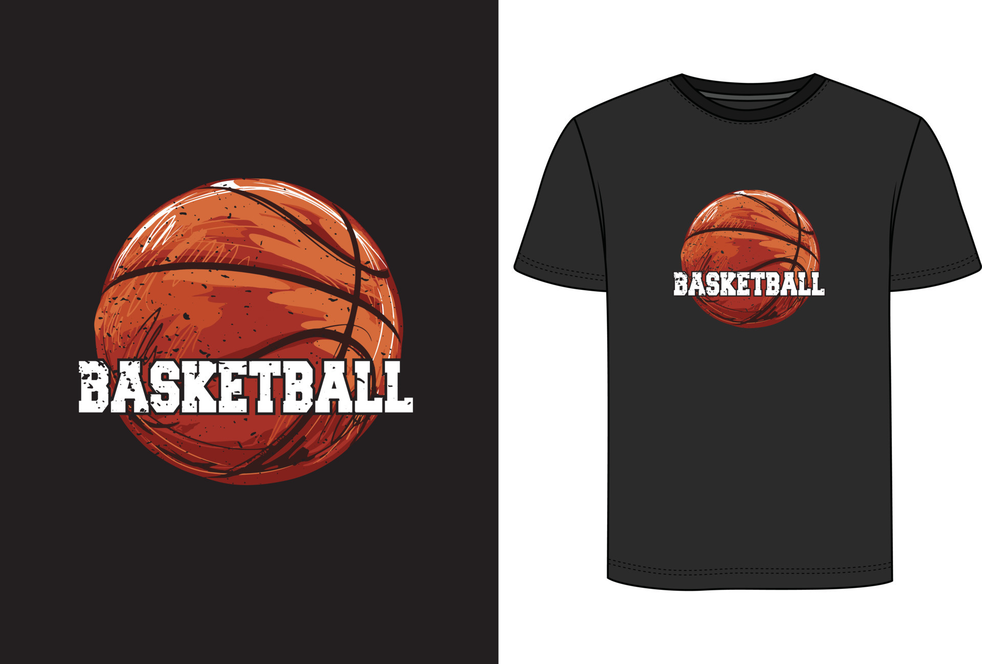 Vector basketball t shirt, vintage basketball t shirt 22461969 Vector Art at Vecteezy