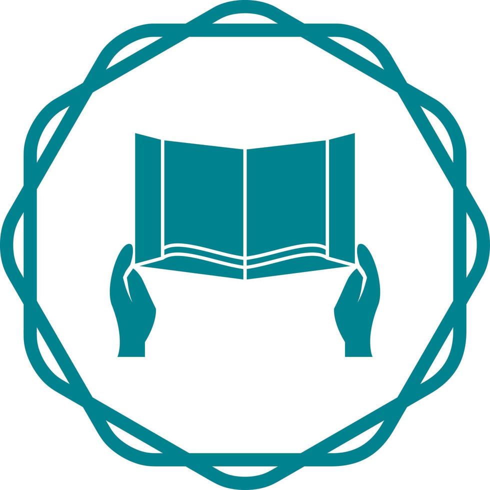 Reading Holy Book Vector Icon
