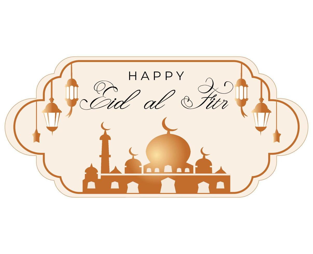 gradient background for eid al fitr celebration. hari raya idul fitri vector