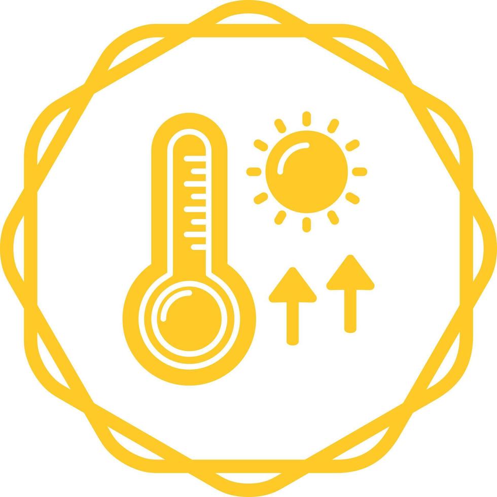 High Temperatures Vector Icon