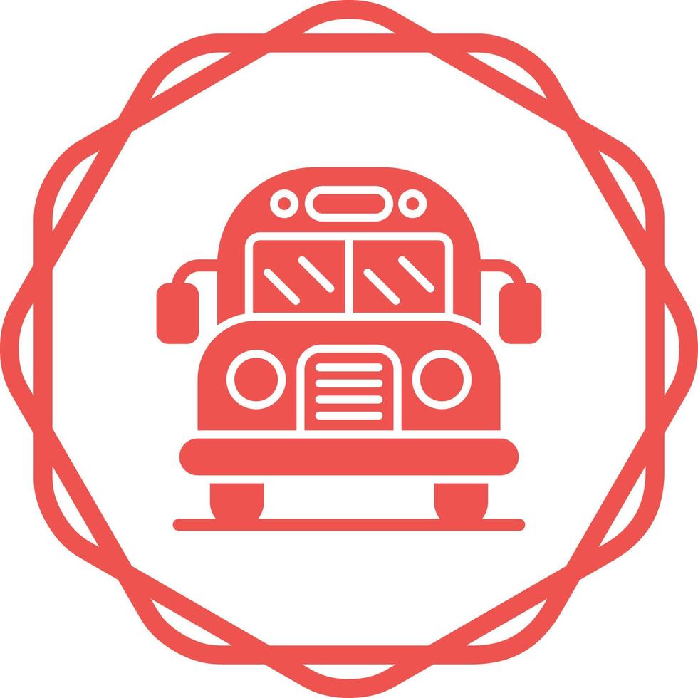 School Bus Vector Icon