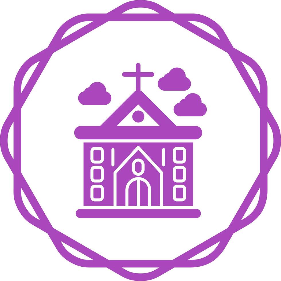 icono de vector de iglesia