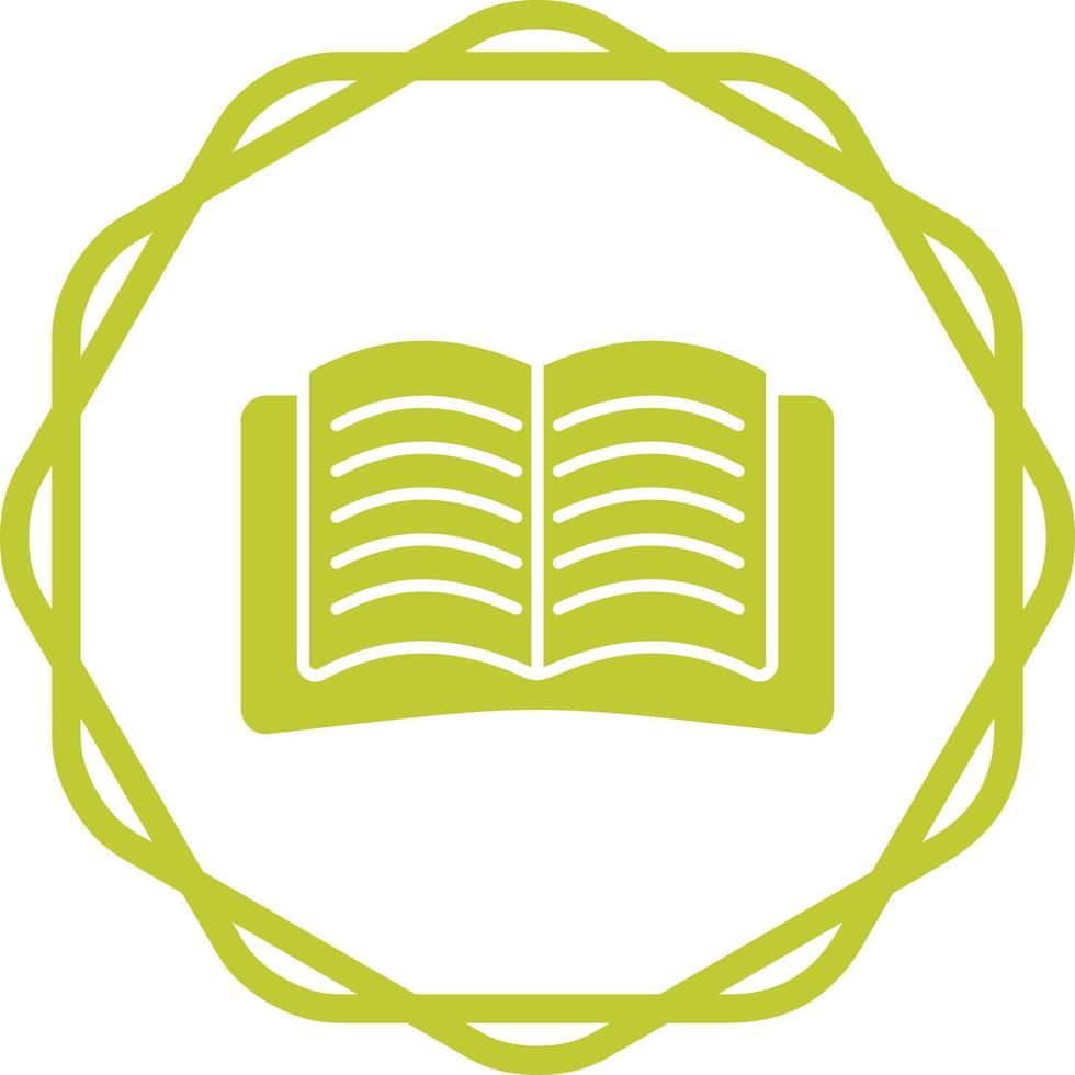 Open Book Vector Icon