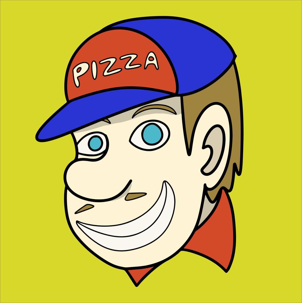 pizza delivery working vector