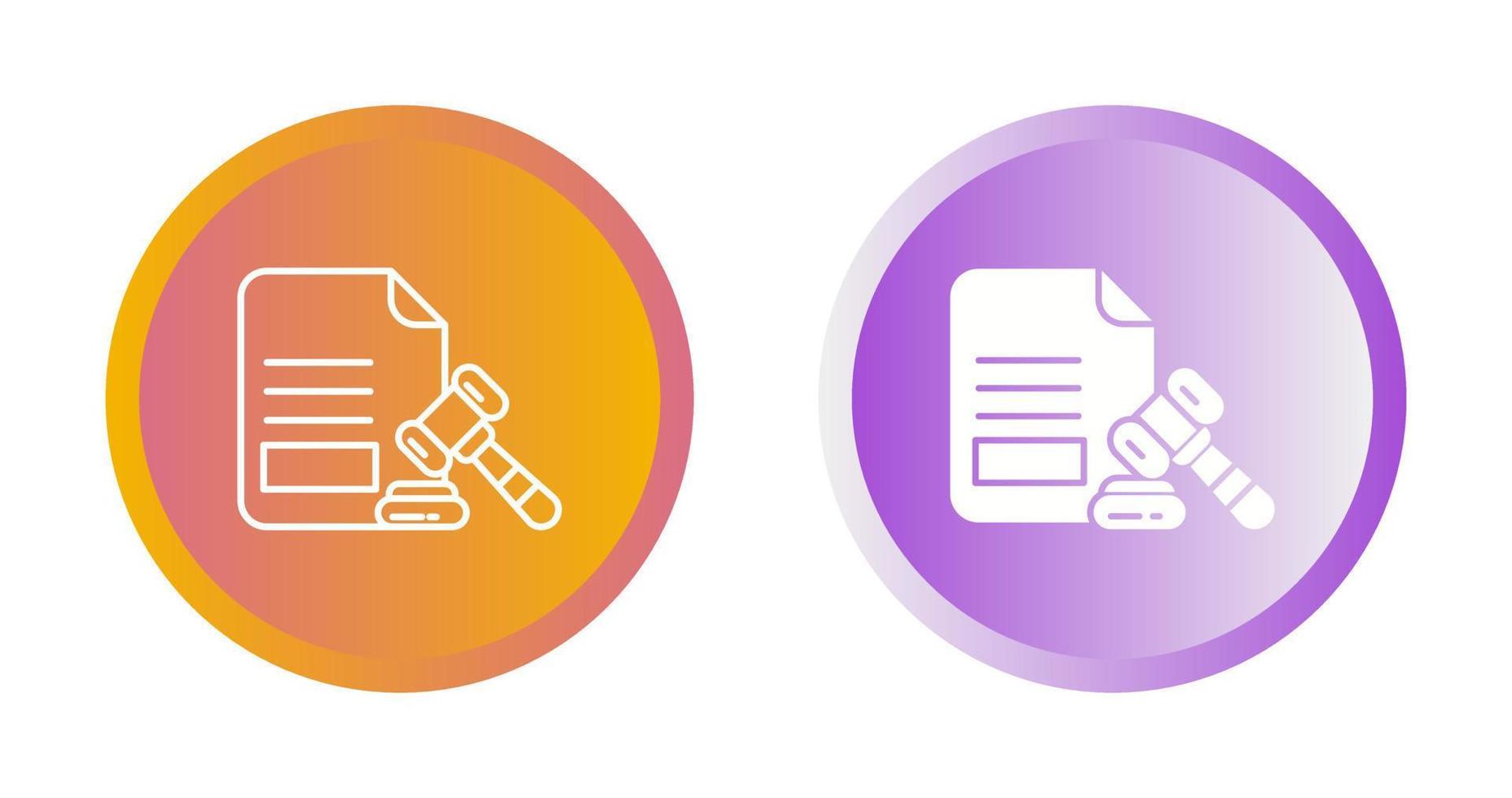 Legal Paper Vector Icon