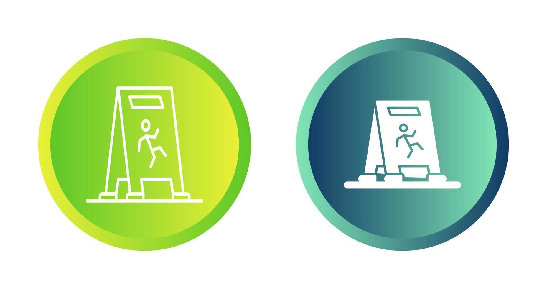 Wet Floor Vector Icon